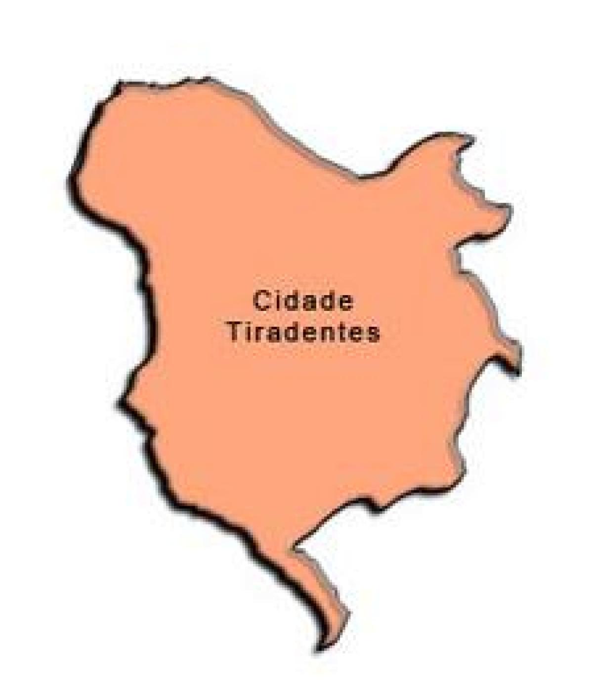 வரைபடம் Cidade Tiradentes சப்-fu