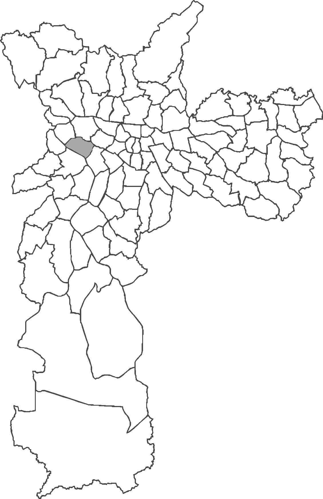 வரைபடம் ஆல்டோ டி Pinheiros மாவட்ட