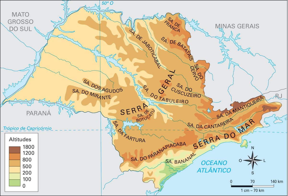 வரைபடம் உயரம் சாயோ Paulo