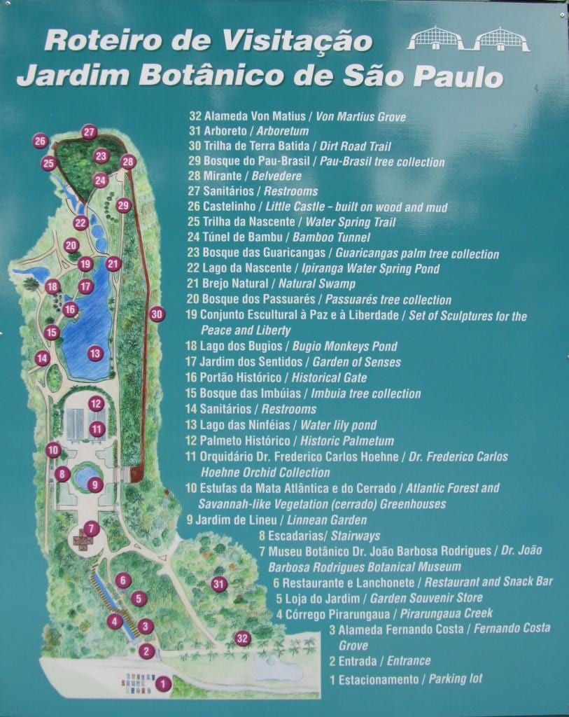 வரைபடம் பொட்டானிக்கல் கார்டன் சாயோ Paulo