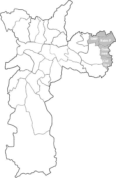வரைபடம் மண்டலம் லெசுடே 2 சாயோ Paulo