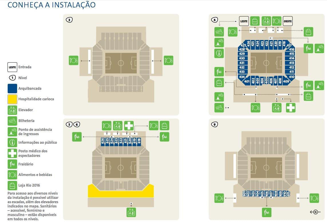 வரைபடம் Arena Corinthians