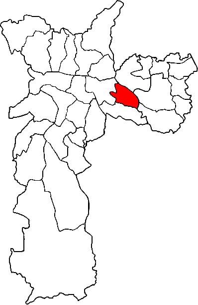 வரைபடம் Aricanduva-Vila பார்மோசா சப்-fu சாயோ Paulo