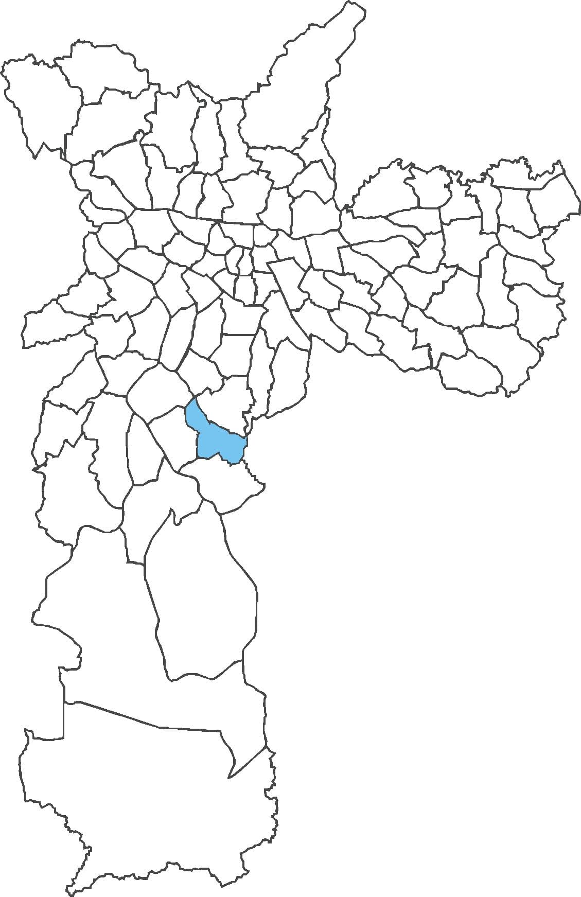 வரைபடம் Cidade Ademar மாவட்ட