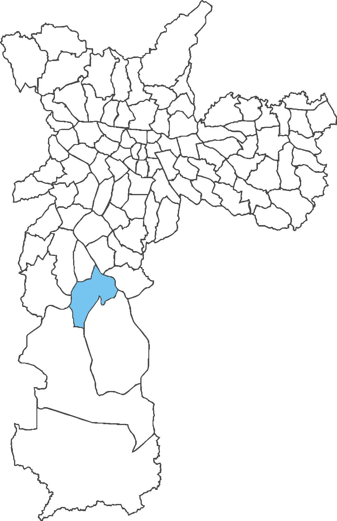 வரைபடம் Cidade Dutra மாவட்ட