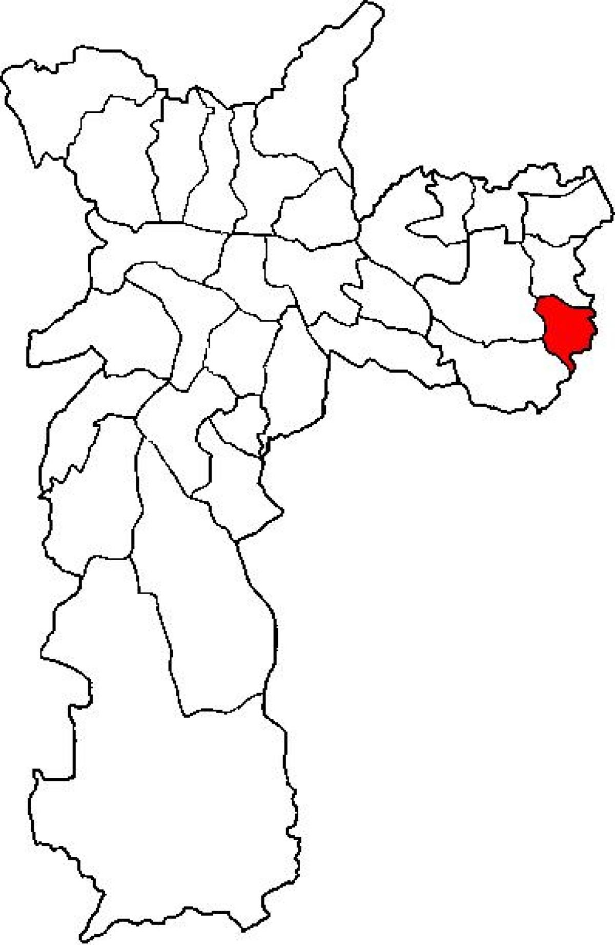 வரைபடம் Cidade Tiradentes மாவட்ட