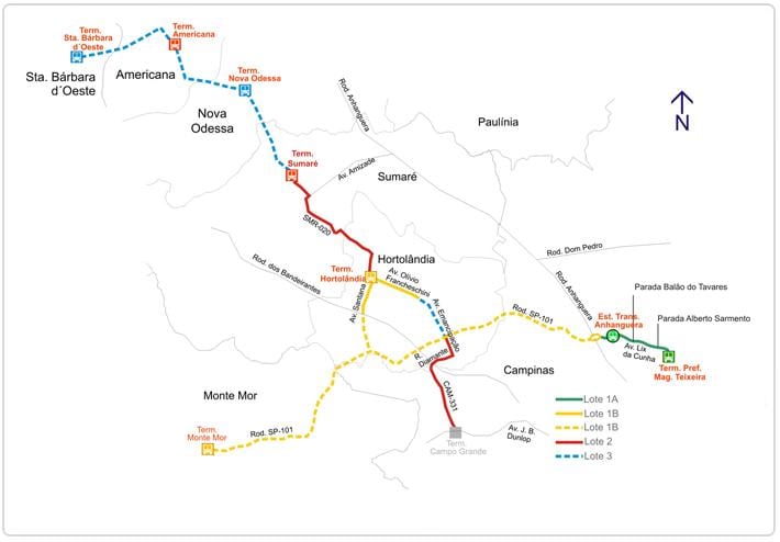 வரைபடம் corredor metropolitano Biléo சோரஸ்