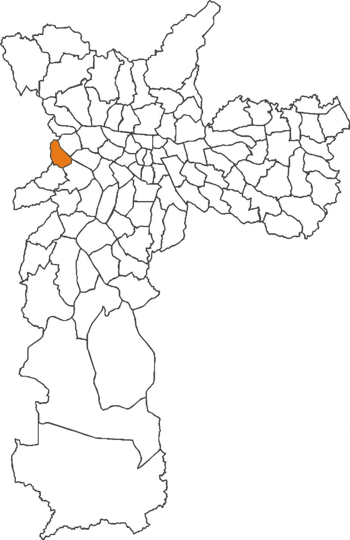 வரைபடம் Jaguaré மாவட்ட
