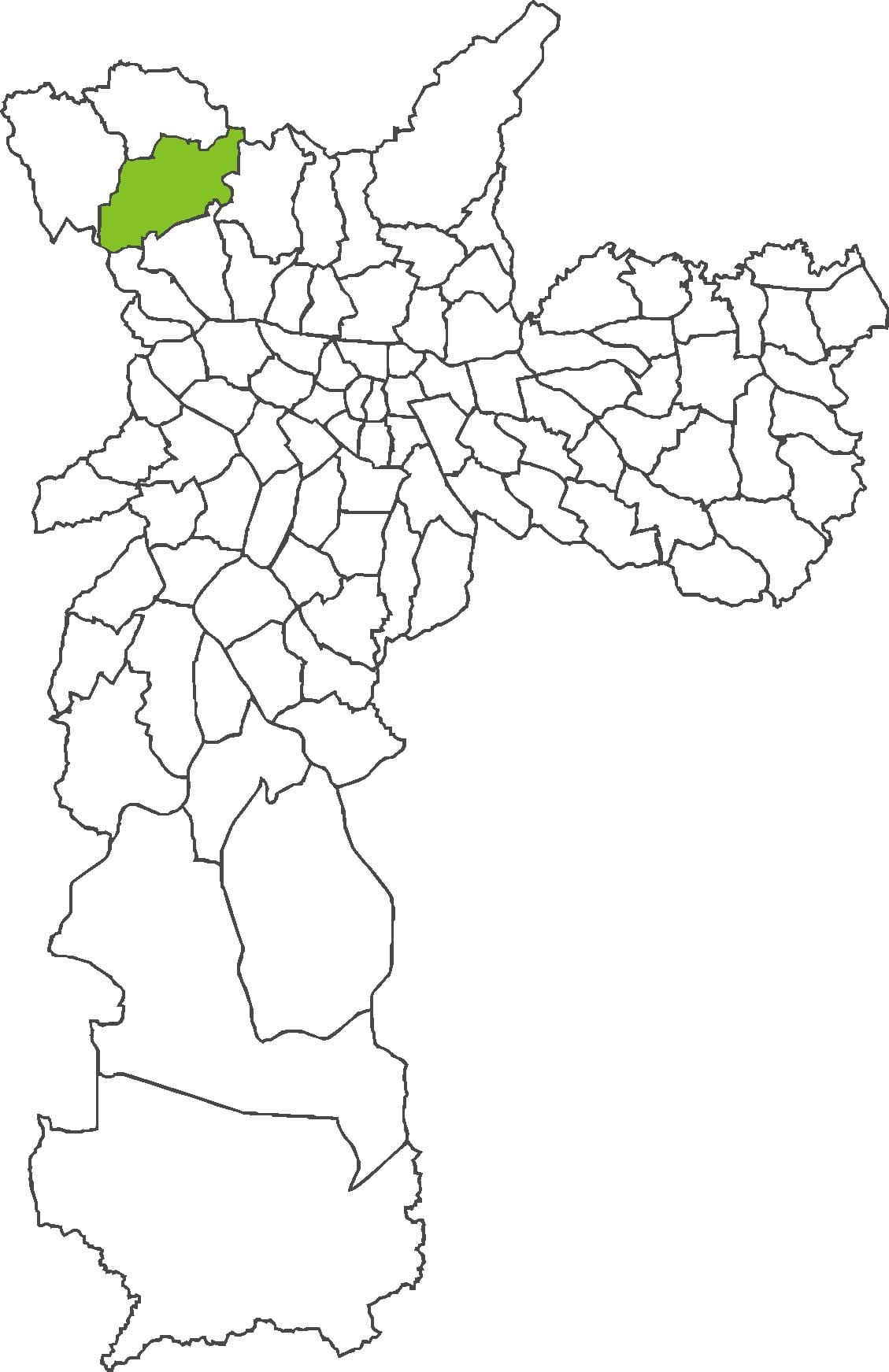 வரைபடம் Jaraguá மாவட்ட