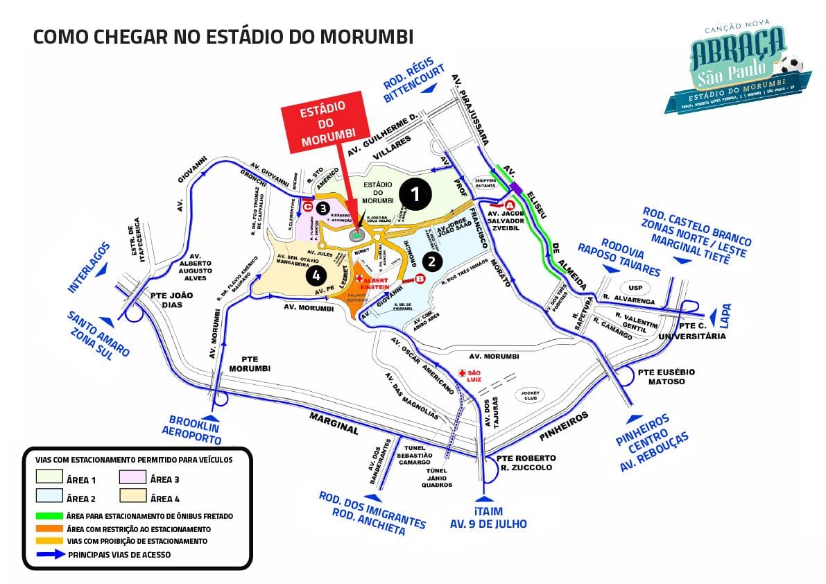 வரைபடம் Morumbi அரங்கம்