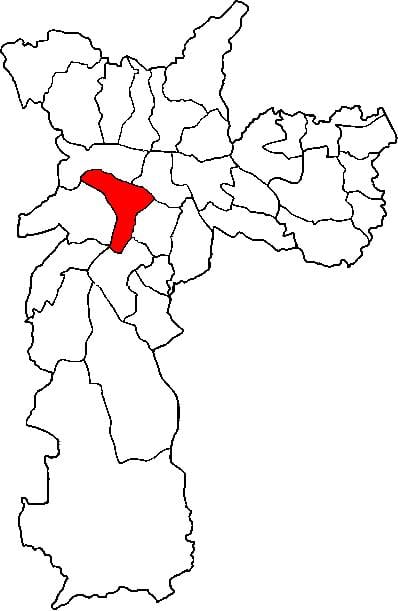 வரைபடம் Pinheiros சப்-fu சாயோ Paulo