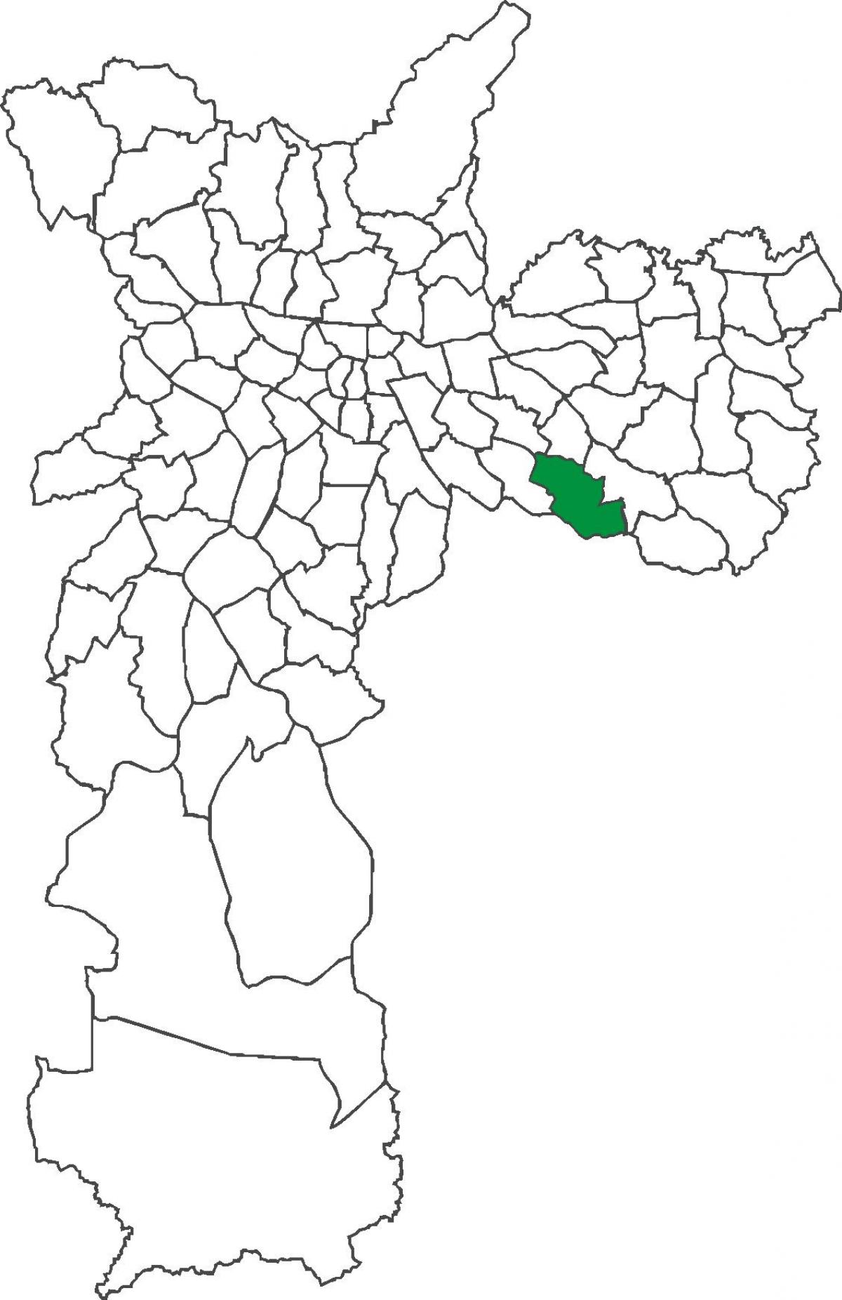 வரைபடம் Sapopemba மாவட்ட