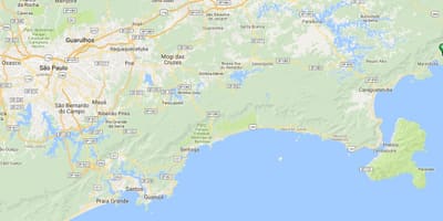 வரைபடம் கடற்கரை Vermelha do Sul