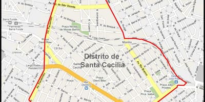 வரைபடம் சாண்டா Cecília சாயோ Paulo