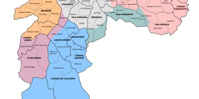 வரைபடம் நிர்வாக மண்டல சாயோ Paulo