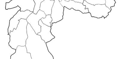 வரைபடம் மண்டலம் Noroeste சாயோ Paulo