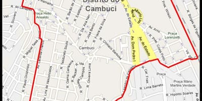 வரைபடம் Cambuci சாயோ Paulo