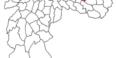 வரைபடம் Cidade Líder மாவட்ட