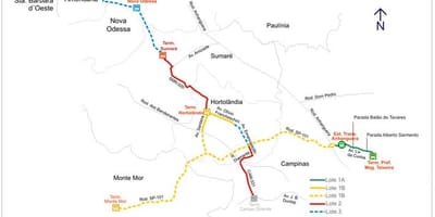 வரைபடம் corredor metropolitano Biléo சோரஸ்