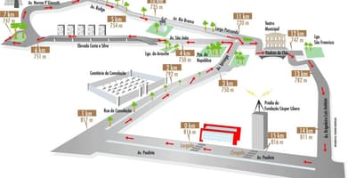 வரைபடம் Corrida Saint-சில்வஸ்டெர்