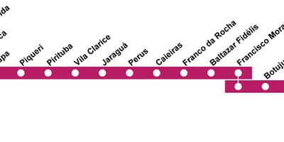 வரைபடம் CPTM சாயோ Paulo - Line 7 - ரூபி