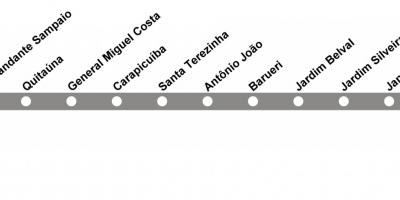 வரைபடம் CPTM சாயோ Paulo - Line 10 - வைரம்