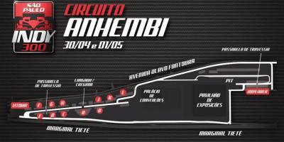 வரைபடம் Indy 300 சாயோ Paulo