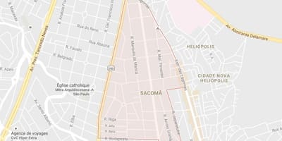 வரைபடம் Sacomã சாயோ Paulo
