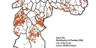 வரைபடம் சாயோ Paulo favelas